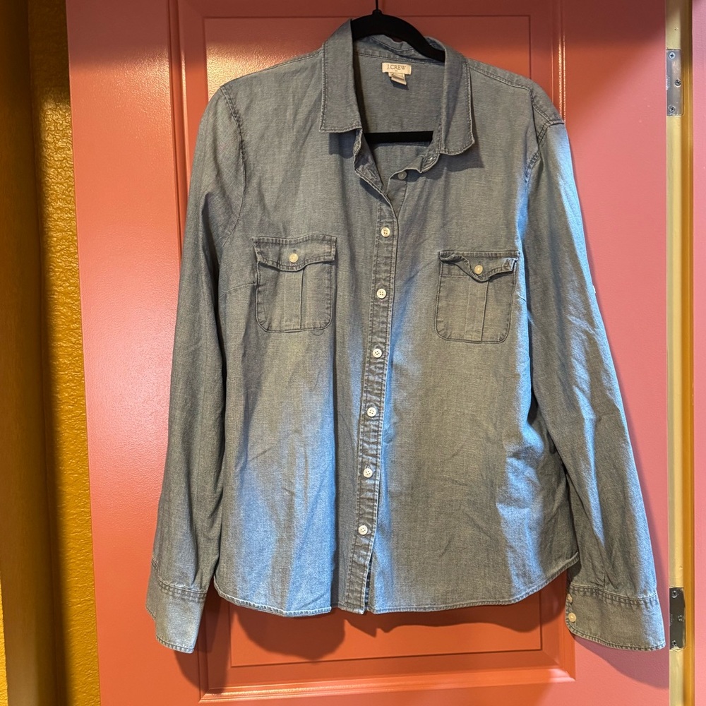 J.Crew Chambray Button-Up Shirt